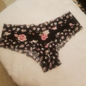 VS Pink Black Rose's Cheeky Panty